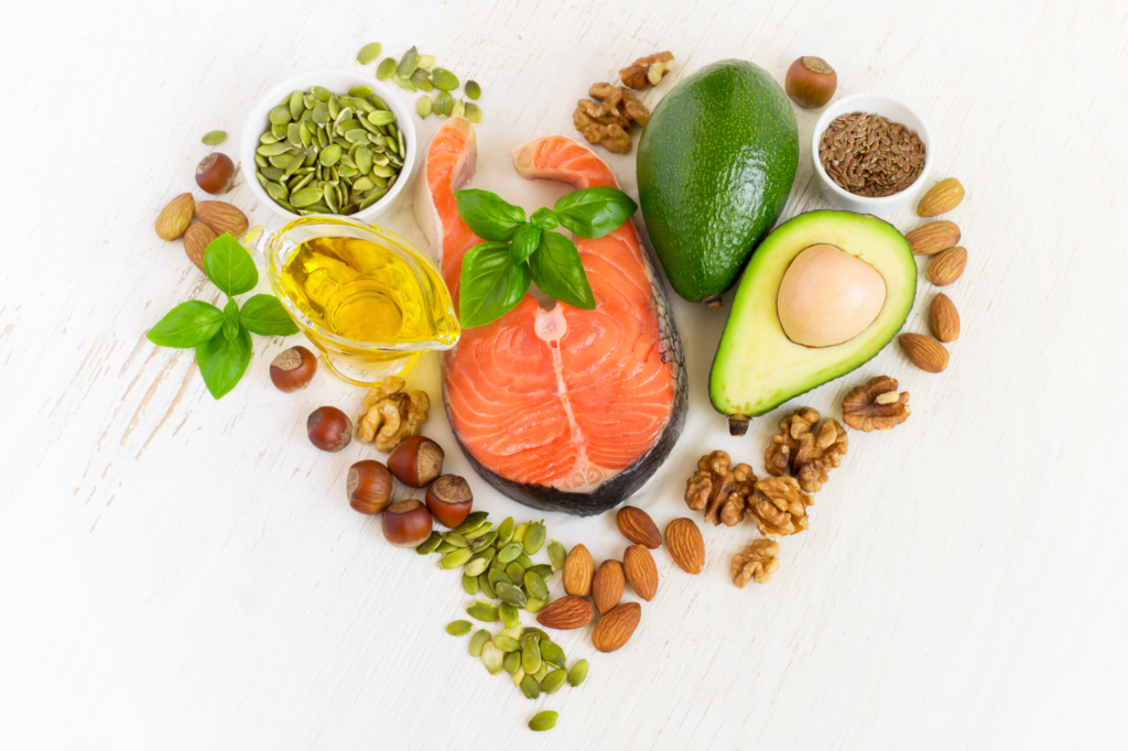 Heart healthy omega-3 fatty acid-rich foods. Supplements women may not need if getting from foods.