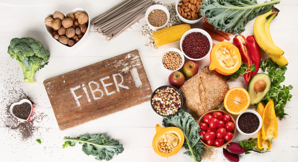 Fiber-rich foods feeds 'friendly' gut bacteria to improve health.