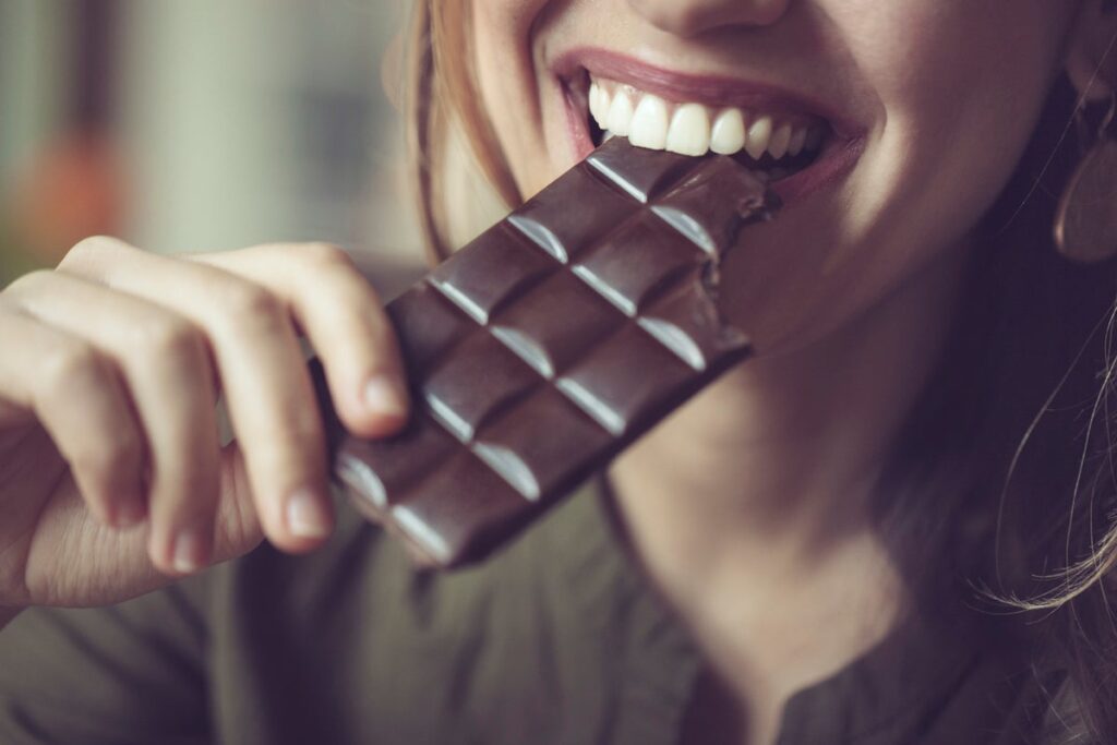 Chocolate food cravings is common during a woman's menstrual cycle.